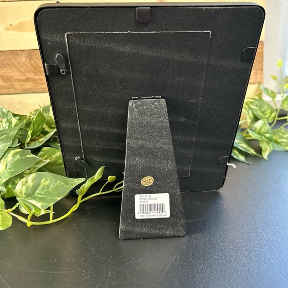 5x7 Sunflower Frame Croft and Barrow Metal Sunflowers Burlap Inset Black‎ Trim - Picture 9 of 12